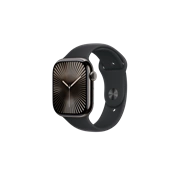 Apple Watch S10 Cellular 46mm Slate Titanium Case with Black Sport Band - M/L Okosóra