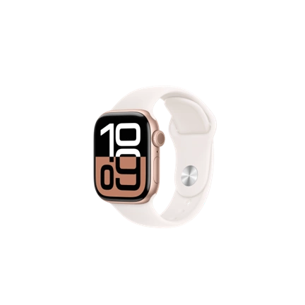 Apple Watch S10 GPS 42mm Rose Gold Alu Case with Light Blush Sport Band - M/L Okosóra Apple Watch S10 GPS 42mm Rose Gold Alu Case with Light Blush Sport Band - M/L Okosóra