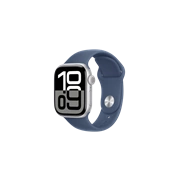 Apple Watch S10 GPS 42mm Silver Alu Case with Denim Sport Band - S/M Okosóra