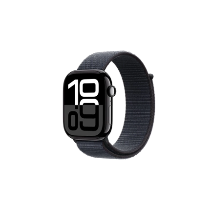 Apple Watch S10 GPS 46mm Jet Black Alu Case with Ink Sport Loop Okosóra