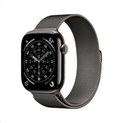 Apple Watch S11 okosóra – Cellular (42mm) palaszürke titánium tok, palaszürke milánói szíjas
