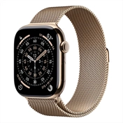 Apple Watch S11 okosóra – Cellular (46mm) arany titánium tok, arany S/M milánói szíjas