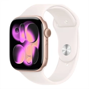 Apple Watch S11 okosóra – GPS-es (46mm) rózsaarany alumínium tok, lágy rózsaszín S/M sportszíjas