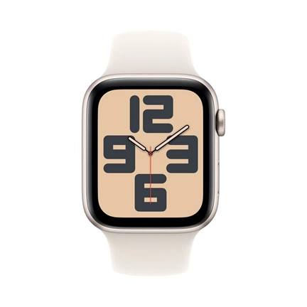 Apple Watch SE2 v3 GPS (44mm) csillagfény alumínium tok, csillagfény sportszíj (M/L) okosóra