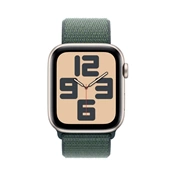 Apple Watch SE2 v3 GPS (44mm) csillagfény alumínium tok, tózöld sportszíj okosóra