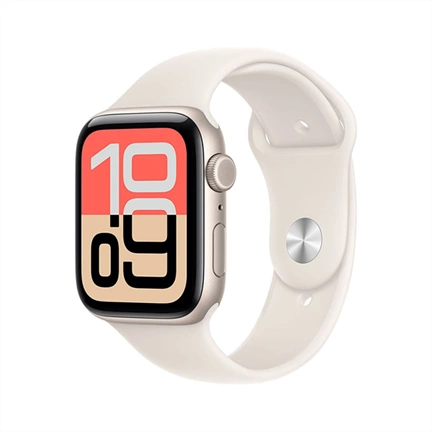 Apple Watch SE3 okosóra – Cellular (40mm) csillagfény alumínium tok, csillagfény S/M sportszíjas
