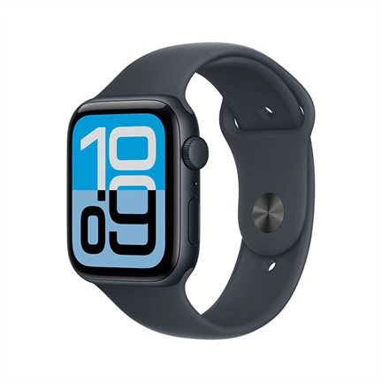 Apple Watch SE3 okosóra – GPS-es (40mm) éjfekete alumínium tok, éjfekete M/L sportszíjas