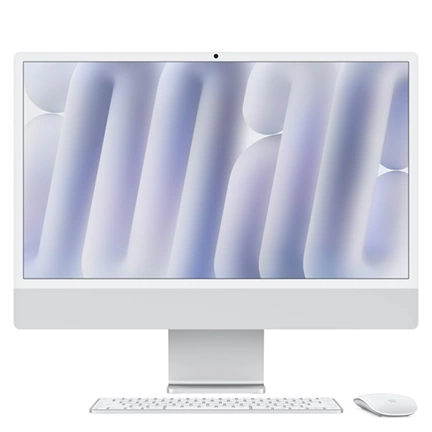 Apple iMac 24"4,5K Retina/M4 chip 10 magos CPU és GPU/16GB/512GB SSD/ezüst All-in-One asztali számítógép Apple iMac 24"4,5K Retina/M4 chip 10 magos CPU és GPU/16GB/512GB SSD/ezüst All-in-One asztali számítógép