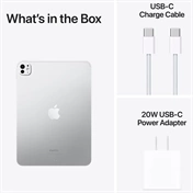 Apple iPad Pro (2024) 11" 256GB Wi-Fi + Cellular normál üveg ezüst
