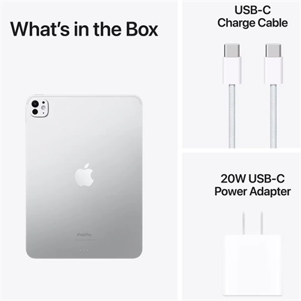 Apple iPad Pro (2024) 11" 256GB Wi-Fi + Cellular normál üveg ezüst