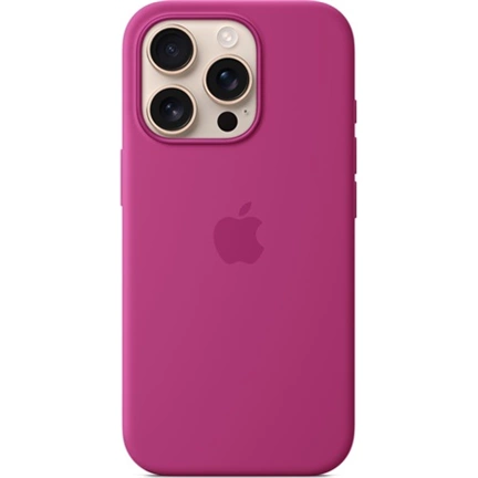Apple iPhone 16 Pro Silicone Case with MagSafe - Fuchsia (Seasonal)