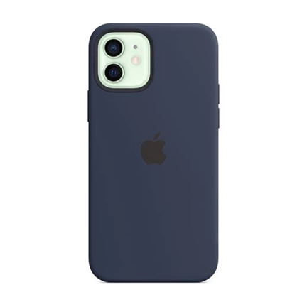 Apple iPhone 12/12 Pro MagSafe Deep Navy tengerészkék szilikon tok