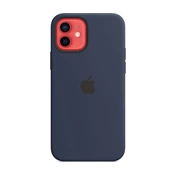 Apple iPhone 12/12 Pro MagSafe Deep Navy tengerészkék szilikon tok