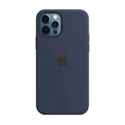 Apple iPhone 12/12 Pro MagSafe Deep Navy tengerészkék szilikon tok