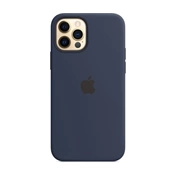 Apple iPhone 12/12 Pro MagSafe Deep Navy tengerészkék szilikon tok