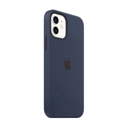 Apple iPhone 12/12 Pro MagSafe Deep Navy tengerészkék szilikon tok