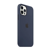 Apple iPhone 12/12 Pro MagSafe Deep Navy tengerészkék szilikon tok