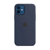 Apple iPhone 12/12 Pro MagSafe Deep Navy tengerészkék szilikon tok