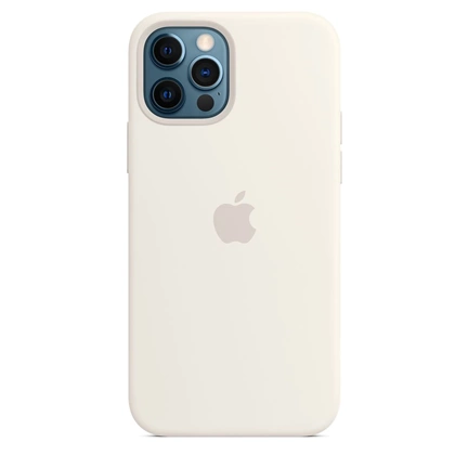 Apple iPhone 12/12 Pro MagSafe White fehér szilikon tok