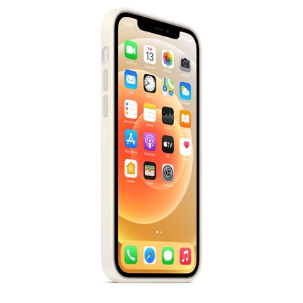 Apple iPhone 12/12 Pro MagSafe White fehér szilikon tok