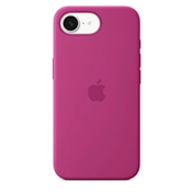 Apple iPhone 16e Silicone tok Fukszialila