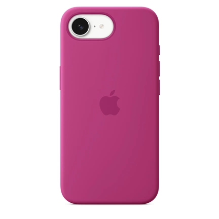 Apple iPhone 16e Silicone tok Fukszialila