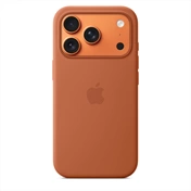 Apple iPhone 17 Pro MagSafe szilikon tok – terrakotta