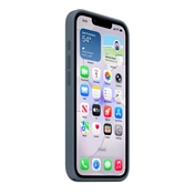Apple iPhone 17e MagSafe szilikon tok – acélkék