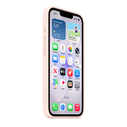 Apple iPhone 17e MagSafe szilikon tok – halvány rózsaszín