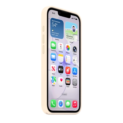 Apple iPhone 17e MagSafe szilikon tok – vanília