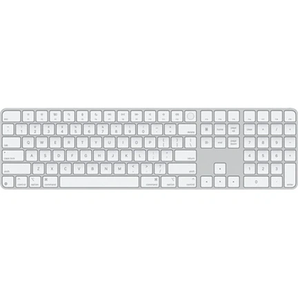 Apple mxk73lb/a Magic Keyboard (2024) Touch ID & Numpad US fehér billentyűzet