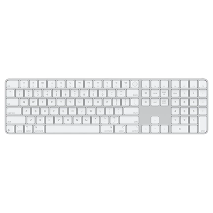 Apple mxk73ua/a Magic Keyboard (2024) Touch ID & Numpad UA fehér billentyűzet