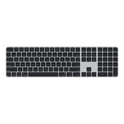 Apple mxk83lb/a Magic Keyboard (2024) Touch ID & Numpad US fekete billentyűzet