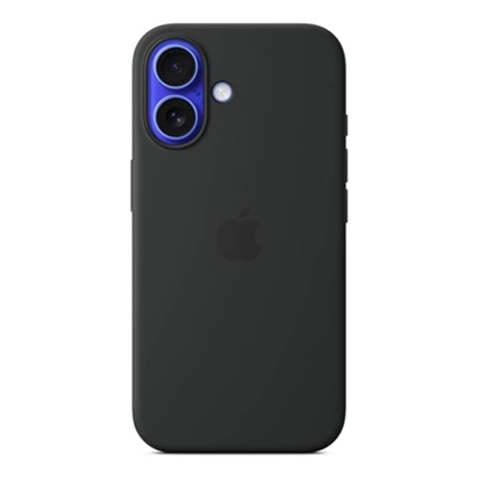 Apple myy13zm/a iPhone 16 fekete szilikon MagSafe hátlap