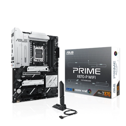 Asus Alaplap - AMD PRIME X870-P WIFI AM5 (X870, ATX, 4xDDR5 8000+MHz, 2xSATA3, 4x M.2, HDMI+USB4) Asus Alaplap - AMD PRIME X870-P WIFI AM5 (X870, ATX, 4xDDR5 8000+MHz, 2xSATA3, 4x M.2, HDMI+USB4)