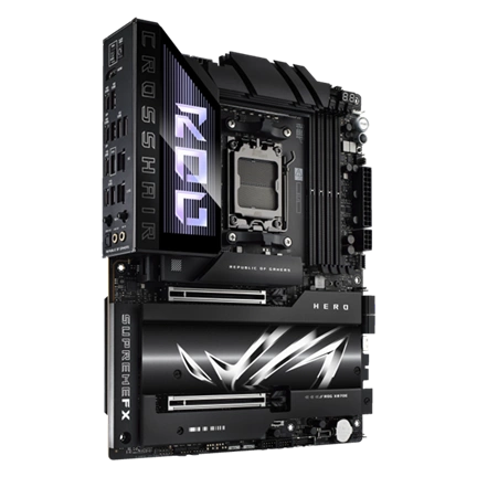Asus Alaplap - AMD ROG CROSSHAIR X870E HERO AM5 (X870, ATX, 4xDDR5 8600+MHz, 4xSATA3, 5x M.2, HDMI+2xUSB4) Asus Alaplap - AMD ROG CROSSHAIR X870E HERO AM5 (X870, ATX, 4xDDR5 8600+MHz, 4xSATA3, 5x M.2, HDMI+2xUSB4)