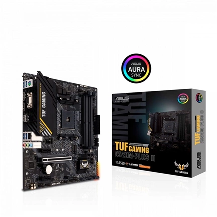 Asus Alaplap - AMD TUF GAMING A520M-PLUS II AM4 (A520, 4xDDR4 4800MHz, 1xGBE LAN, 1xM.2, 4xSATA3, 2xUSB2.0, 4xUSB3.2) Asus Alaplap - AMD TUF GAMING A520M-PLUS II AM4 (A520, 4xDDR4 4800MHz, 1xGBE LAN, 1xM.2, 4xSATA3, 2xUSB2.0, 4xUSB3.2)
