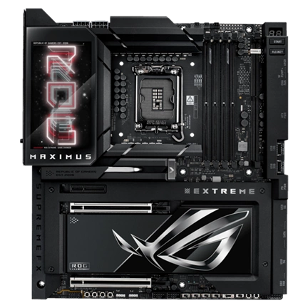 Asus Alaplap - Intel ROG MAXIMUS Z890 EXTREME LGA1851 (Z890, ATX, 4xDDR5 9200+MHz, 4xSATA3, 6xM.2, HDMI+2xThunderbolt) Asus Alaplap - Intel ROG MAXIMUS Z890 EXTREME LGA1851 (Z890, ATX, 4xDDR5 9200+MHz, 4xSATA3, 6xM.2, HDMI+2xThunderbolt)