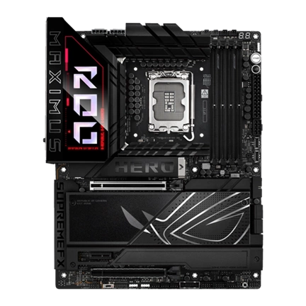 Asus Alaplap - Intel ROG MAXIMUS Z890 HERO LGA1851 (Z890, ATX, 4xDDR5 9200+MHz, 4xSATA3, 6xM.2, HDMI+2xThunderbolt)