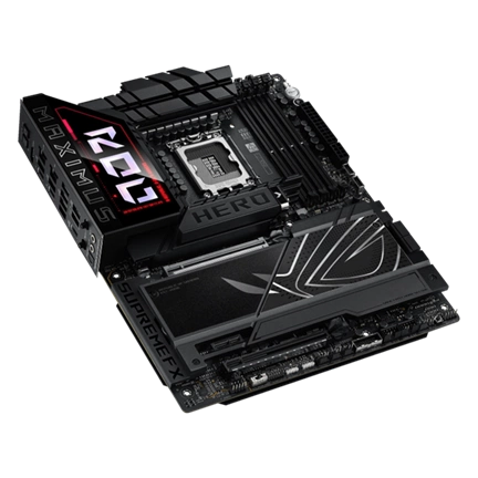Asus Alaplap - Intel ROG MAXIMUS Z890 HERO LGA1851 (Z890, ATX, 4xDDR5 9200+MHz, 4xSATA3, 6xM.2, HDMI+2xThunderbolt)