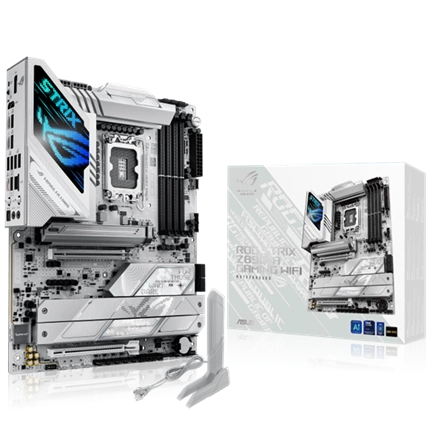 Asus Alaplap - Intel ROG STRIX Z890-A GAMING WIFI LGA1851 (Z890, ATX, 4xDDR5 9066+MHz, 4xSATA3, 7xM.2, HDMI+DP) Asus Alaplap - Intel ROG STRIX Z890-A GAMING WIFI LGA1851 (Z890, ATX, 4xDDR5 9066+MHz, 4xSATA3, 7xM.2, HDMI+DP)