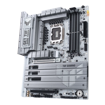 Asus Alaplap - Intel TUF GAMING Z890-PRO WIFI LGA1851 (Z890, ATX, 4xDDR5 9066+MHz, 4xSATA3, 4xM.2, HDMI+DP+2xTB)