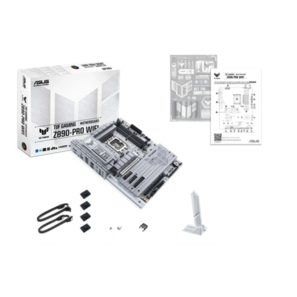 Asus Alaplap - Intel TUF GAMING Z890-PRO WIFI LGA1851 (Z890, ATX, 4xDDR5 9066+MHz, 4xSATA3, 4xM.2, HDMI+DP+2xTB)