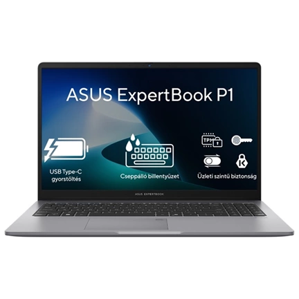 Asus ExpertBook P1 (P1503) notebook 15,6" FHD Intel Core i3-1315U 8GB 512GB SSD NoOS