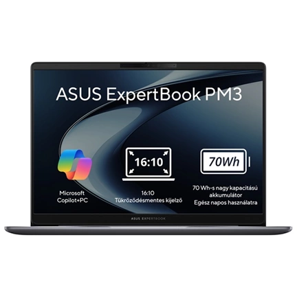 Asus ExpertBook P3 (P3406) notebook 14,0" WUXGA, AMD Ryzen AI 5 330, 16GB, 512GB SSD, nincs OS