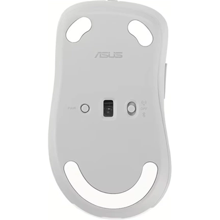 Asus MD102 egér - vezeték nélküli, 2,4GHz + Bluetooth, 1600dpi, fehér