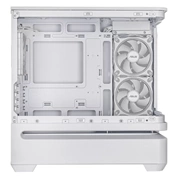 Asus Prime AP202 számítógépház - micro-ATX, ívelt üvegpanel, fehér