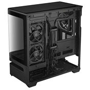 Asus Prime AP202 számítógépház - micro-ATX, ívelt üvegpanel, fekete