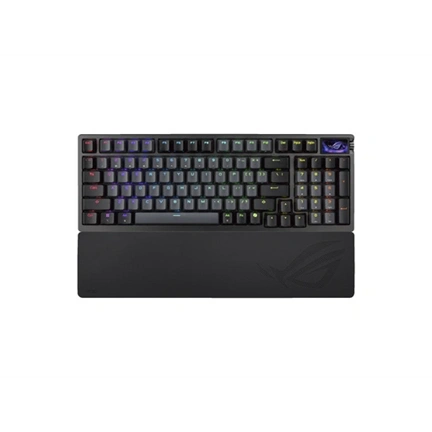 Asus ROG Azoth 96 HE billentyűzet - 96% mechanikus (ROG HFX V2), Bt/2,4GHz/USB, angol (US) kiosztás