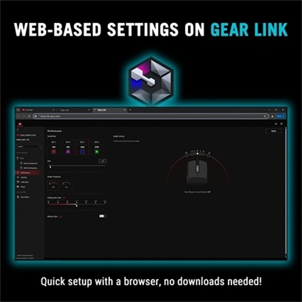 Asus ROG Harpe II Ace gaming egér - piros